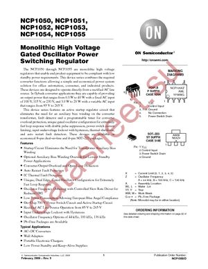 NCP1052ST100T3G datasheet  